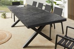 Ausziehbarer Outdoor Esstisch EMPIRE 200-250cm anthrazit Keramik Gartentisch