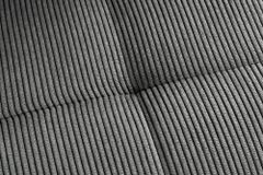 Moderner Design Stuhl TRES CHIC grau Cord schwarze Metallbeine Esszimmer