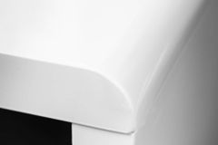 Design Schreibtisch FAST TRADE 120cm weiß Hochglanz Bürotisch