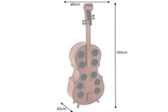 Extravagantes Weinregal CELLO 133cm braun Tannenholz für 10 Flaschen