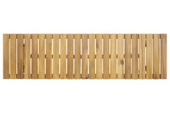 Outdoor Sitzbank BALI 110cm natur honey Akazienholz wetterfest Balkonbank