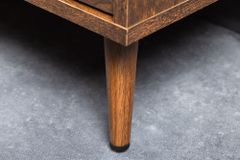 Design Sideboard VIENNA 120cm braun Wiener Geflecht Kommode