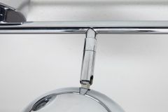 Moderne Deckenleuchte BUBBLE  105cm silber Chrom Pendelleuchte