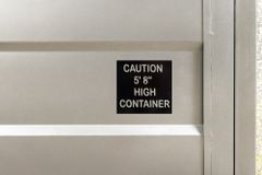Design Aktenschrank GLOBETROTTER 180cm grau Eisen Container Upcycling Highboard