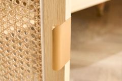 Design Sideboard VIENNA 155cm Wiener Geflecht Rattan Kommode mit Schubladen