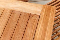 Massiver Esstisch EMPIRE TEAK 100cm natur Teakholz klappbar