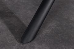 Ausziehbarer Esstisch MIKADO 180-230cm weiß Keramik schwarz Sterngestell