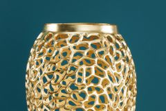Filigrane Design XXL Vase ABSTRACT LEAF 90cm gold Handarbeit