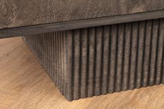 Massives Sideboard ART DECO 170cm grau Mangoholz 3D-Front