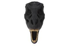 Extravagante Wanddekoration T-REX 40cm schwarz handmade Dinosaurier-Kopf