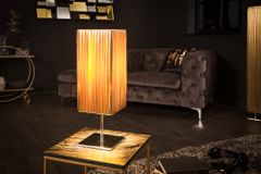 Moderne Designer Tischlampe PARIS 43cm gold Tischleuchte