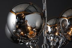 Extravagante Hängeleuchte GALAXY 72cm silber Hängelampe Modern Design