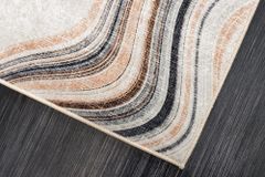 Moderner Teppich EARTH 230x160cm beige grau multicolor Flachgewebe Indoor-Teppich