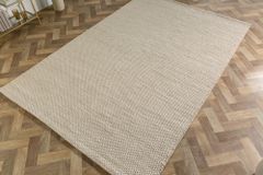 Design Teppich WOOL 240x160cm hellbeige aus Wolle
