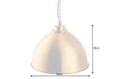Design Hängelampe INDUSTRIAL 45cm gold Metall rund Pendelleuchte höhenverstellbar