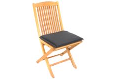 Outdoor Kissen ROG 40x42cm anthrazit Sitzkissen Polster-Auflage für Gartenstuhl
