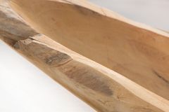 Massive Schale NATURE BOAT 60cm natur Teakholz Wurzelholz
