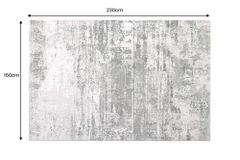 Design Teppich MODERN ART 230x160cm beige braun Kurzflor Indoor-Teppich