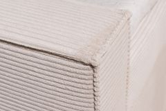 Design Boxspringbett SIGNUM 180x200cm beige Cord inkl. Topper Matratze und Stauraum