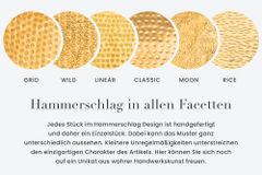 Design Couchtisch ORGANIC ORIENT 75cm gold Handarbeit