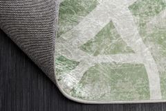 Moderner Teppich JUNGLE 230x160cm grün beige Flachgewebe Indoor-Teppich