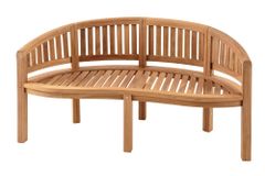 Massive Gartenbank XXL EMPIRE TEAK 150cm natur Teakholz