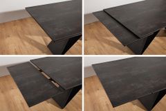 Ausziehbarer Esstisch PROMETHEUS 180-220-260cm Lava Keramik made in Italy