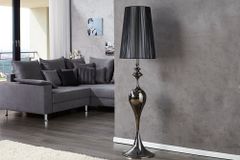 Edle Design Stehlampe LUCIE 160cm schwarz Barock Stil Stehleuchte