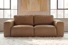 Echtleder Sofa BIG GEORGE 205cm cognac Taschenfederkern 2-Sitzer Couch