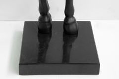 Extravagante Stehlampe BLACK BEAUTY 130cm Pferdefigur schwarz