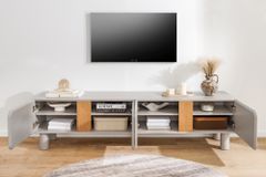 TV-Lowboard COSMO 180cm kaschmir beige Eiche Soft Close Stauraum