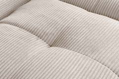 Modernes Sofa ZERO GRAVITY 240cm beige Cord 3-Sitzer Couch
