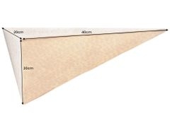Handgefertigtes Wandregal PYRAMID 40cm gold antik Metall Hammerschlag Design