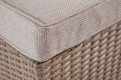 Outdoor Gartenlounge Set XXL MODULAR natur Polyrattan Sitzgruppe wetterfest inkl. Kissen