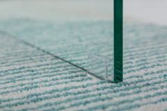 Extravaganter Glas Couchtisch FANTOME 110cm transparent