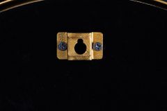 Handgearbeiteter Spiegel DIAMOND L 80cm gold aus Eisen im Retro Design