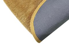 Design Teppich ORGANIC 180x120cm senfgelb Hochflor Indoor-Teppich organische Form