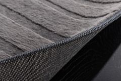 3D strukturierter Teppich WAVE 200x80cm anthrazit Kurzflor Indoor Teppichläufer