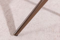 Drehbarer Design Stuhl CONCORD rost braun Samt Taschenfederkern Metallgestell braun