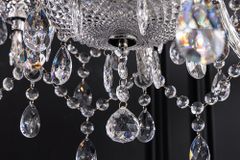 Design Kronleuchter CRYSTAL XL 80cm klar Acryl 15-armig Lüster