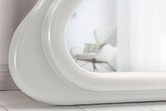 Design Wandspiegel CURVY 160cm weiß