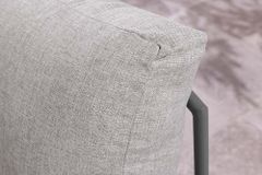 Outdoor Lounge MOBILE MODULAR anthrazit hellgrau Garten-Sitzgruppe inkl. Tisch und Kissen