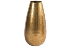 Elegante Vase ORIENT 50cm gold im Grid Hammerschlag Design