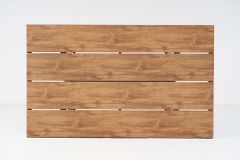 Moderner Gartentisch DESIGNO 150cm natur greige Aluminium wetterfest X-Gestell