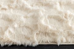 3D Hochflor Teppich DUNE 230x160cm beige Hoch-Tief-Effekt