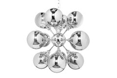 Extravagante Hängeleuchte GALAXY 72cm silber Hängelampe Modern Design