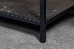 Modernes Bücherregal SLIM LINE 185x135cm graphit Metallgestell