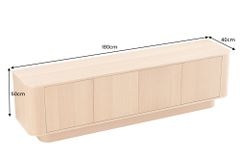 Modernes TV-Board VALHALLA WOOD 180cm natur Eichenholz Lowboard mit Stauraum