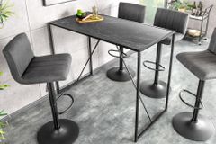 Moderner Bartisch SLIM LINE 120cm graphit Metall Tresen Stehtisch
