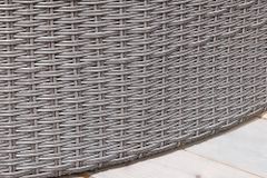 Outdoor Sonneninsel PLAYA LIVING 165cm grau Polyrattan Aluminium inkl. Kissen wetterfest